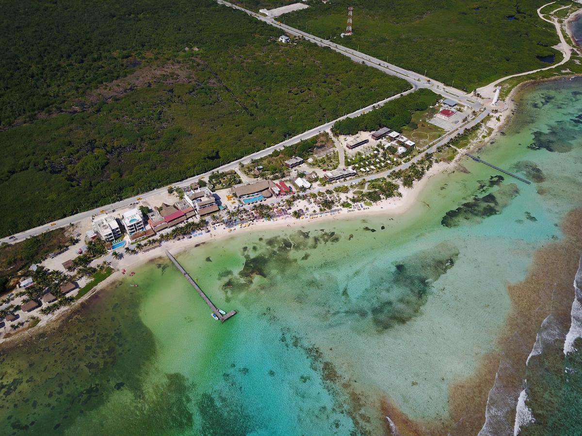 Eco Cabanas Bluekay Hotel Mahahual Kültér fotó